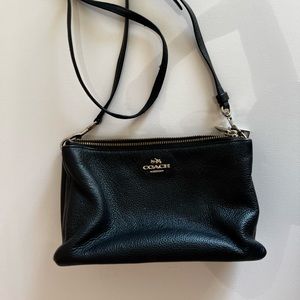 Coach Crossbody Black Leather Purse
